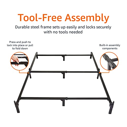 Metal Bed Frame, Full, Black G362470