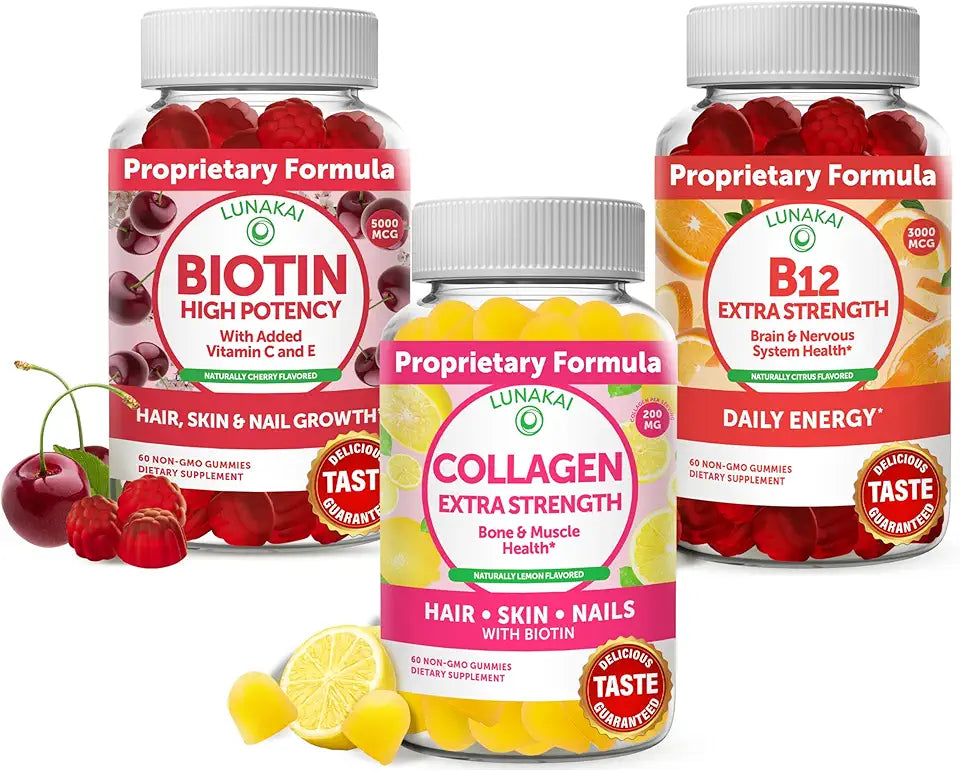Collagen Biotin Vitamin B12 Gummy Supplement T80897
