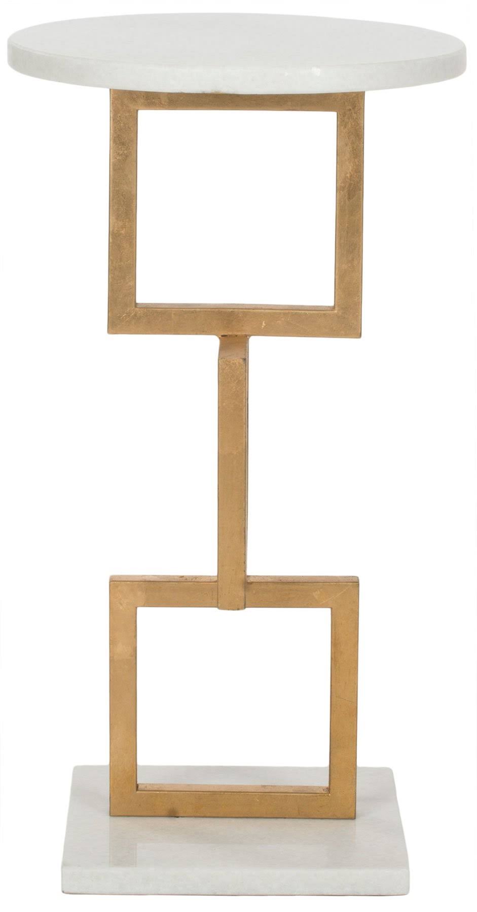 Gold Black Accent Table D3850