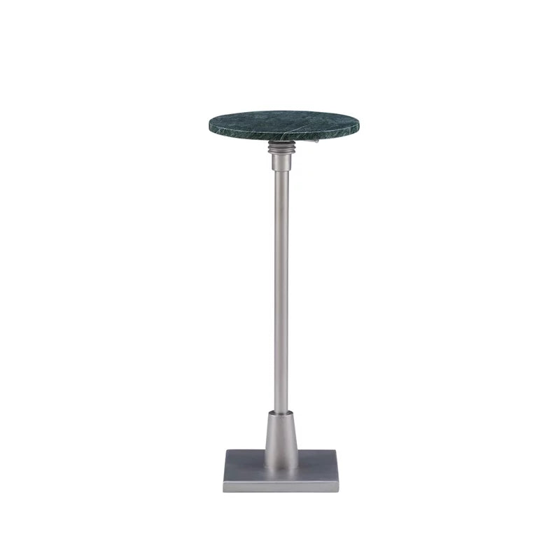 Adjustable Metal and Green Marble Accent Table O320030
