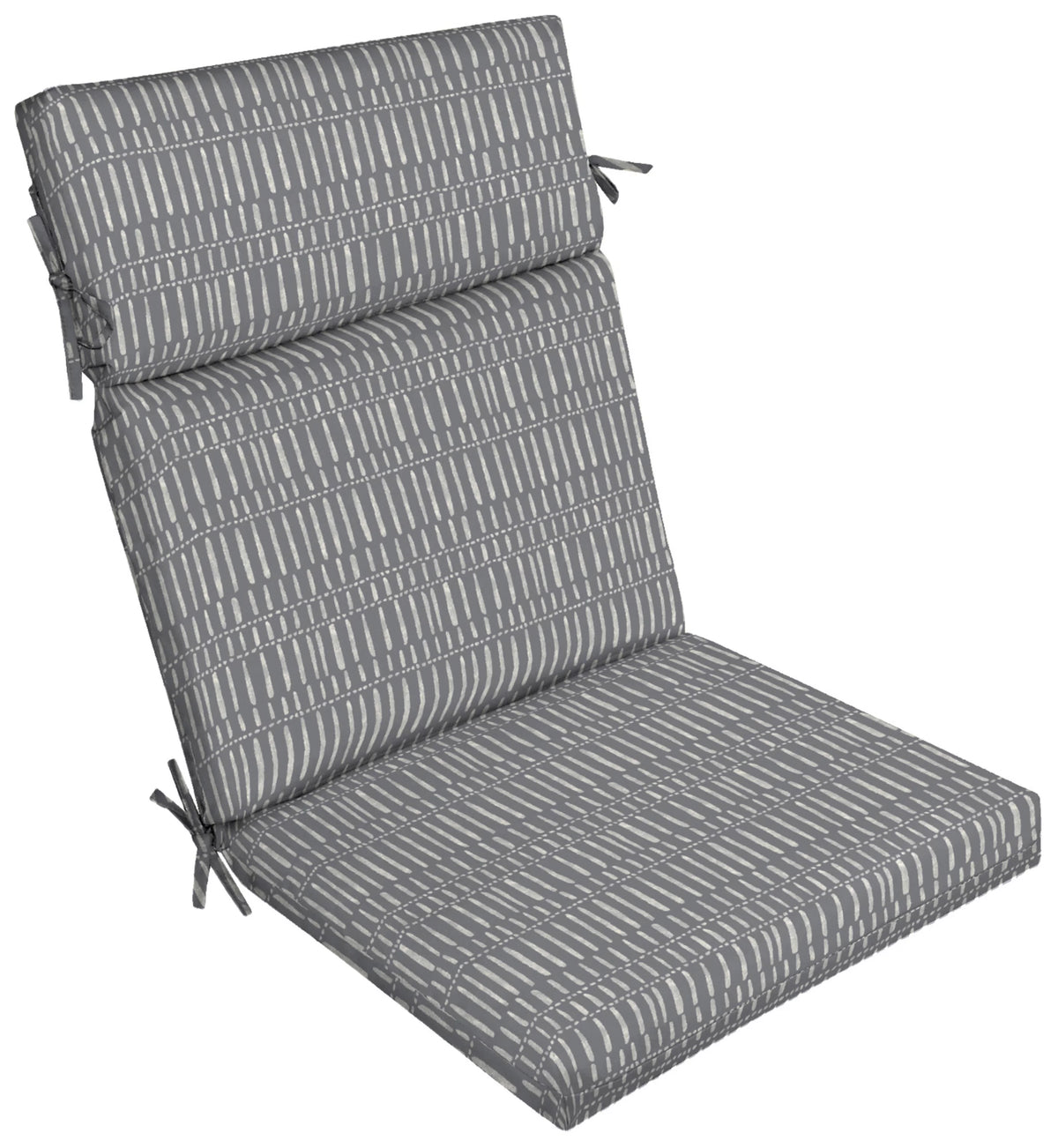 Grey Rectangle Outdoor Chair Cushion Y32241