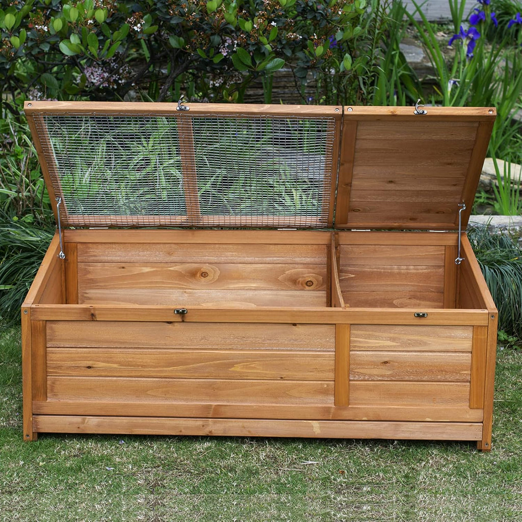 Wooden Tortoise House with Removable Bottom V906219
