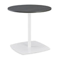 Round Caf Table 42 inch Diameter Gray Table Top/White Base G33440