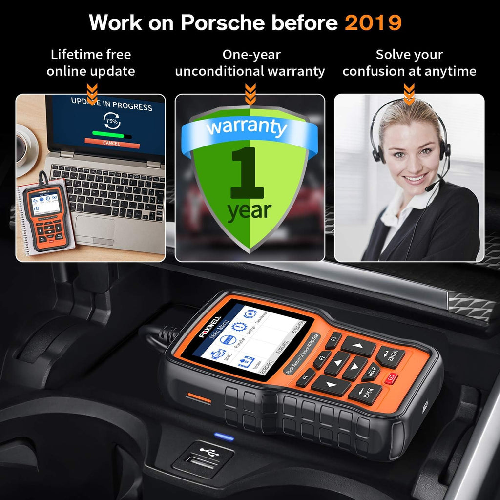 All Systems Obd2 Scanner with Oil Reset EPB SAS TPMS Battery Registration N7237