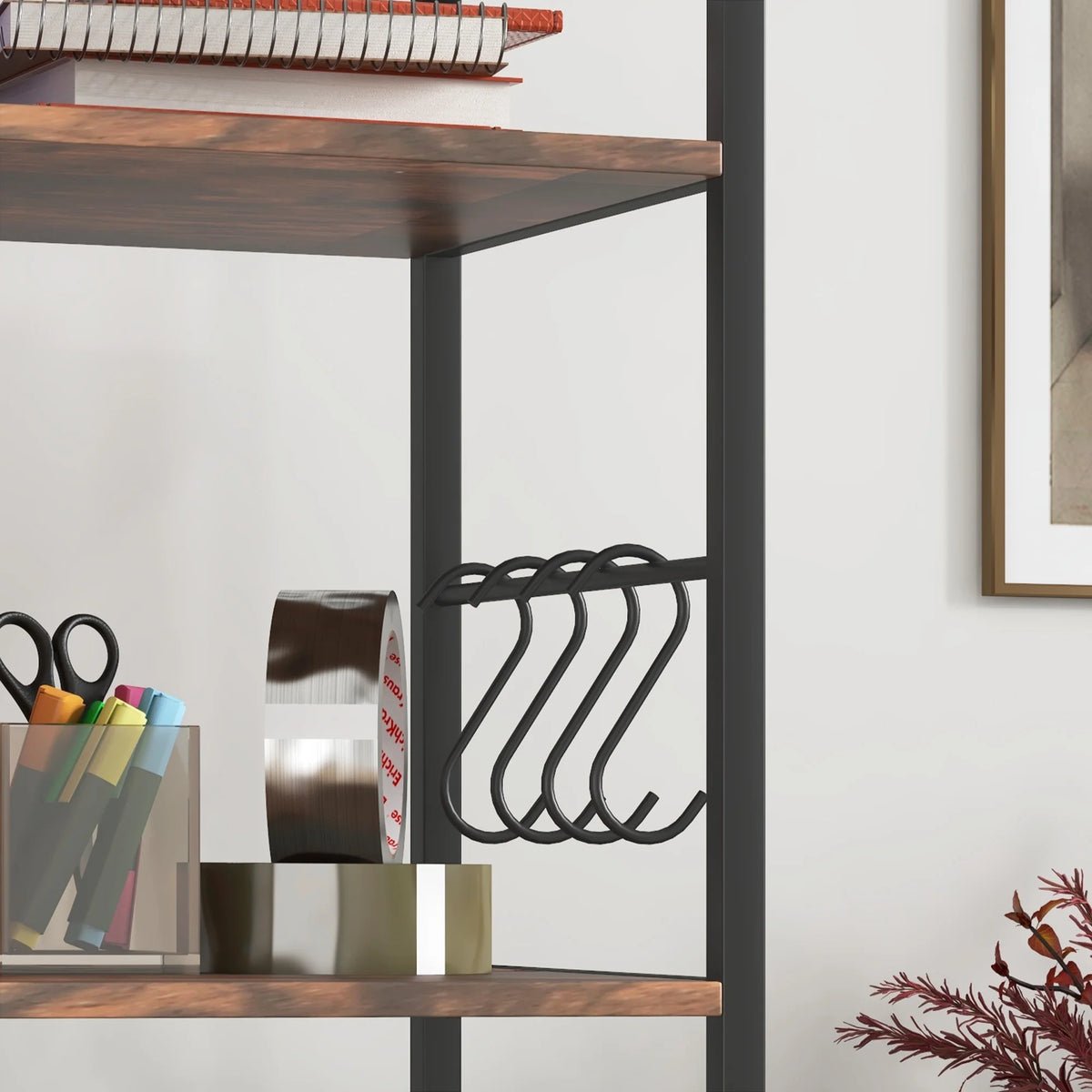 2 Drawer Mobile File Cabinet with Lock & Hanging Bar T573