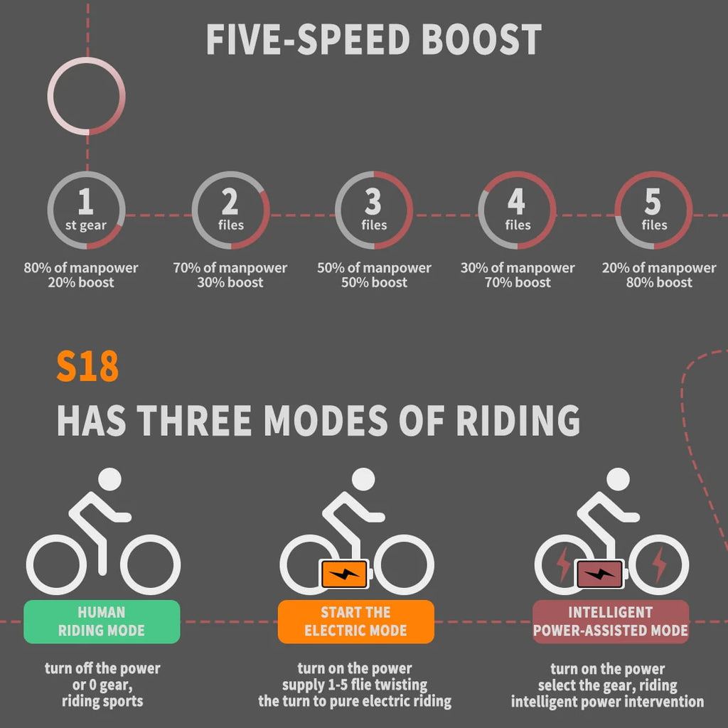 750W 48V 15Ah Fat Tire Electric Mountain Bike S840