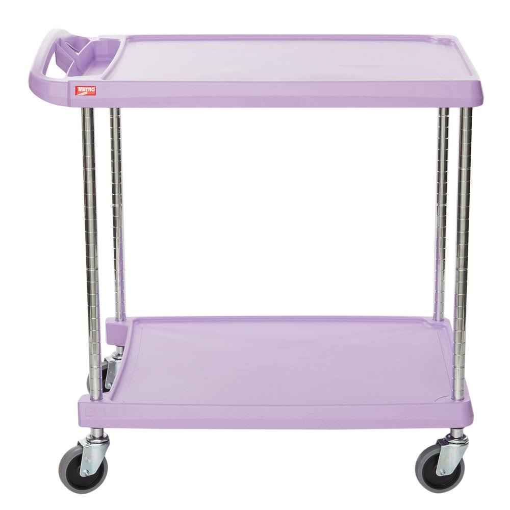 Purple 2-Shelf Utility Cart W191
