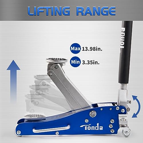 2 Ton Low Profile Hydraulic Aluminum and Steel Floor Jack J19599