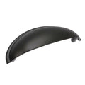 Flat Black Cabinet Cup Pulls F158
