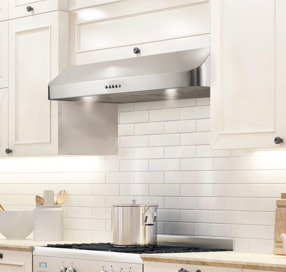 30 Inch Under Cabinet Range Hood Stainless Steel 400 CFM I7759