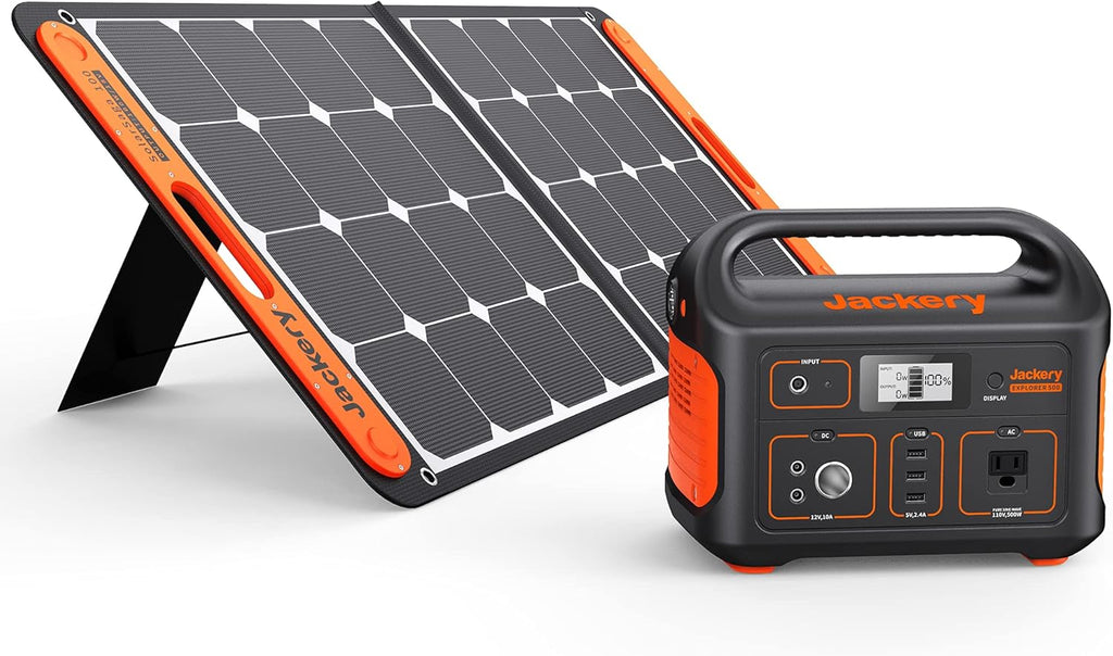 518Wh Portable Solar Generator with 100W Solar Panel G129