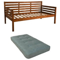 Medium Brown 2-Piece Daybed with Mattress C872