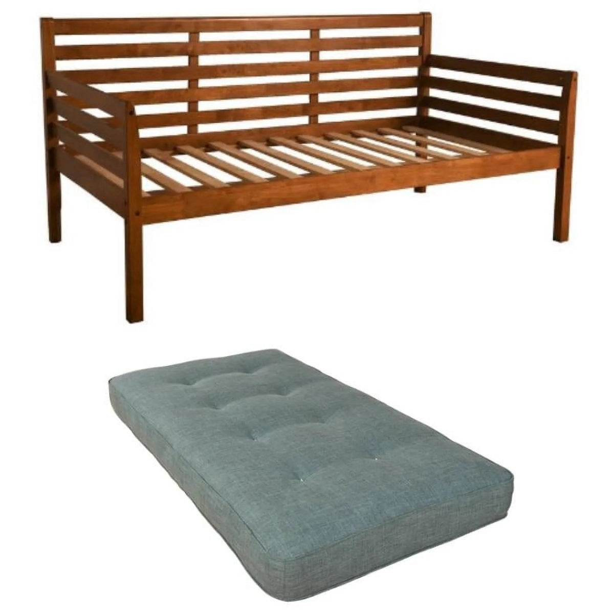 Medium Brown 2-Piece Daybed with Mattress C872