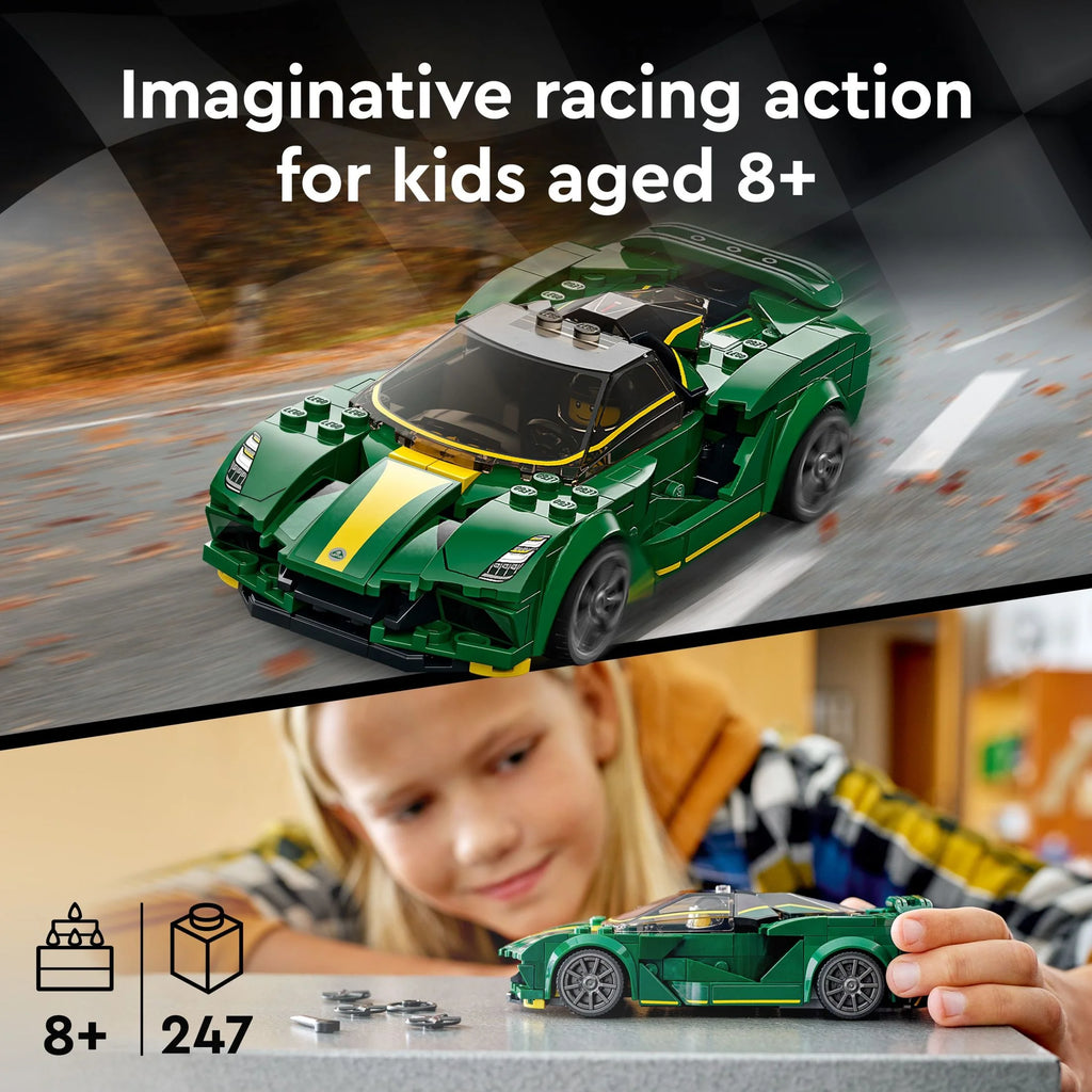 Race Car Toy Model Building Set with Racing Driver Minifigure U3799