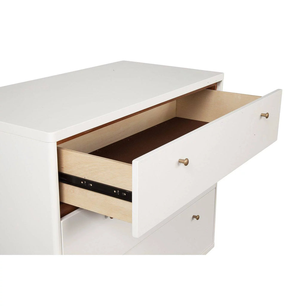 White 3 Drawer Wood Chest H60626
