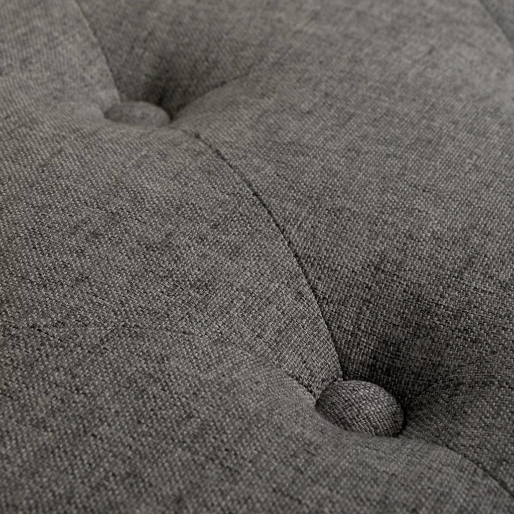 Heathered Grey Tufted Storage Ottoman A460