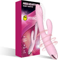 Rabbit Vibrator Dual-Head Dildo Vibrator Massager Waterproof Soft Silicone Wand T298