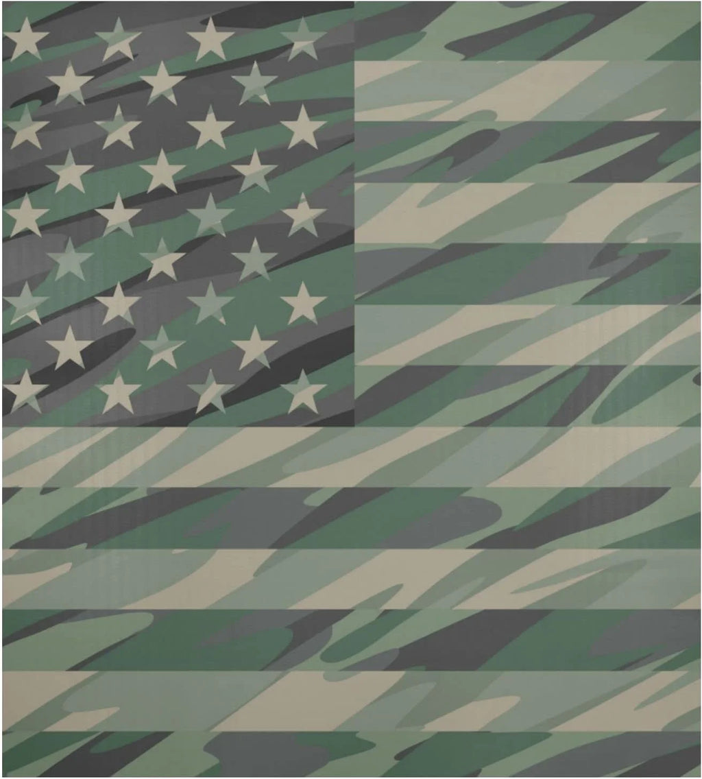 Military Camouflage American Flag Dishwasher Magnet Cover 23" x 26" G54736