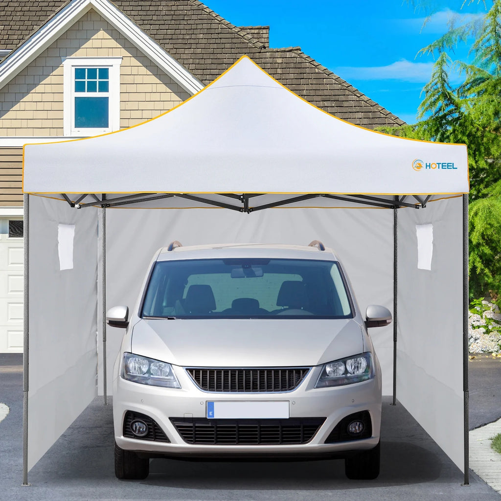 10x10 Pop Up Canopy with 4 Removable Sidewalls and Carry Bag F77854
