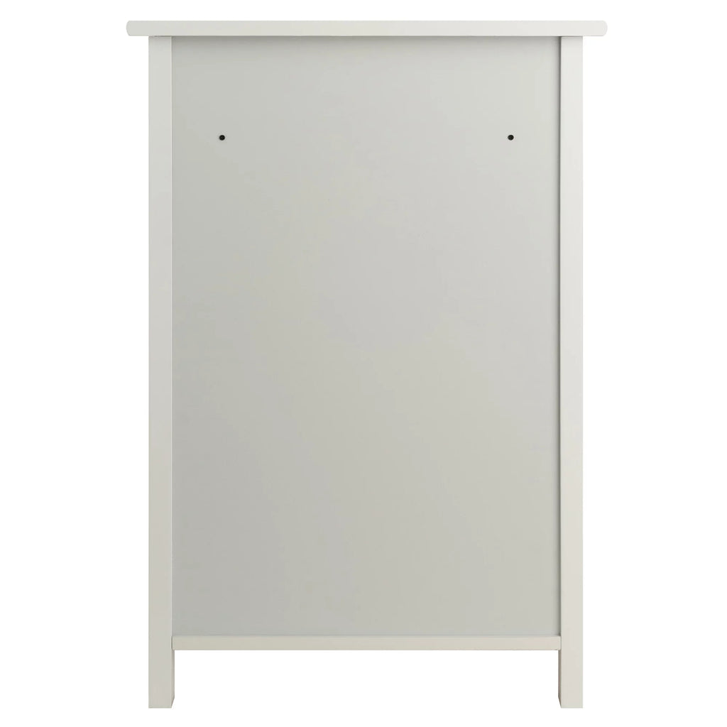 White Wood File Cabinet M432