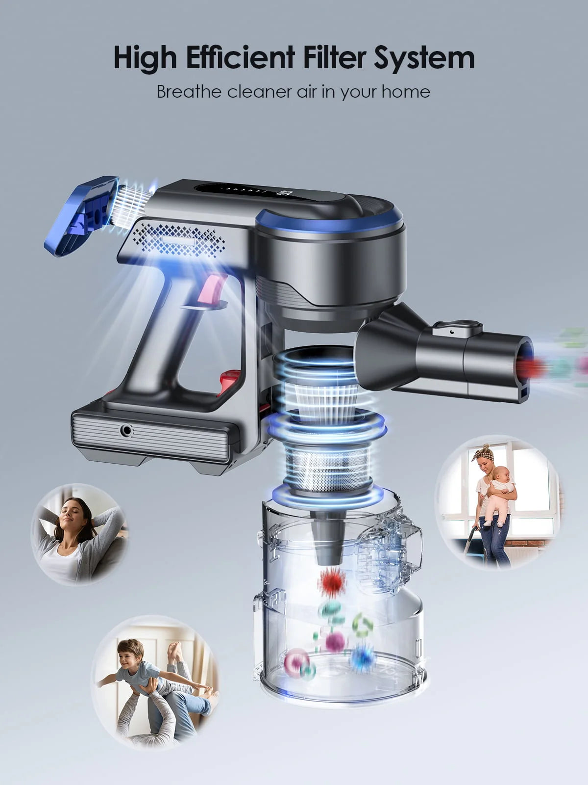Cordless Stick Vacuum Cleaner Lightweight S15697