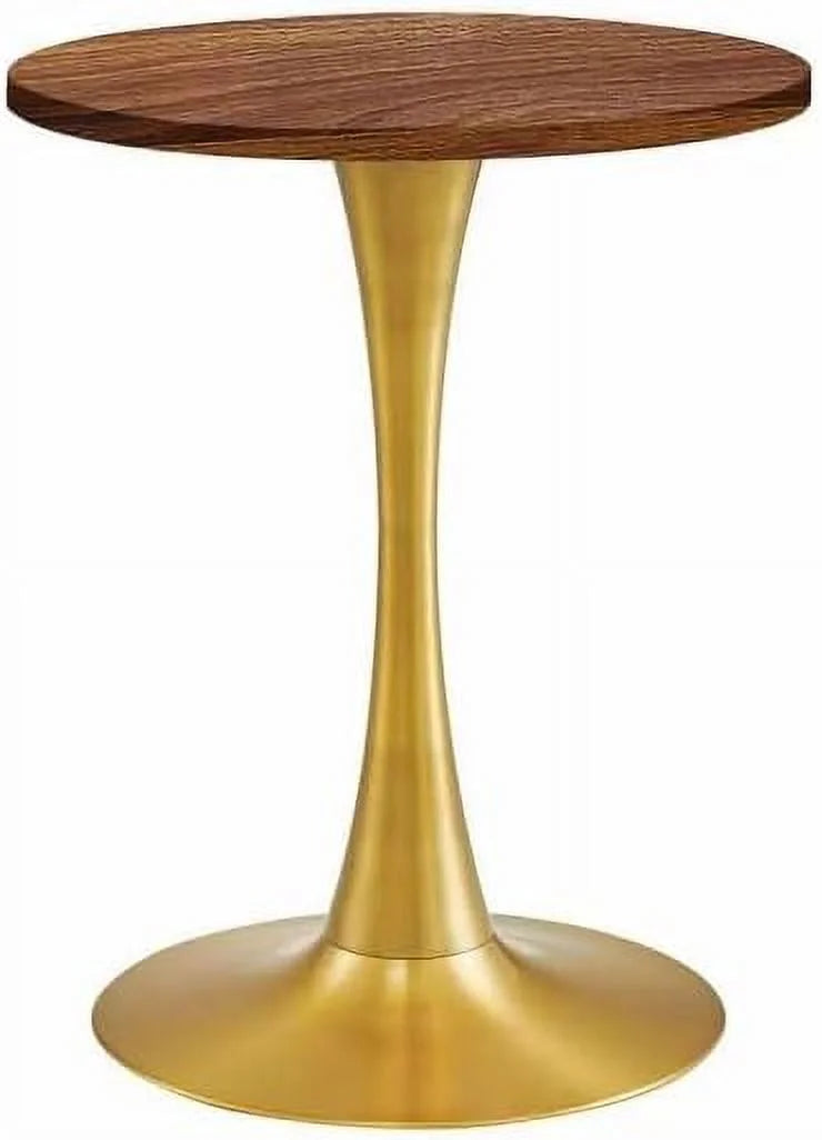 Round Gold Coffee Table Dining Table Side Table for Small Space W73003
