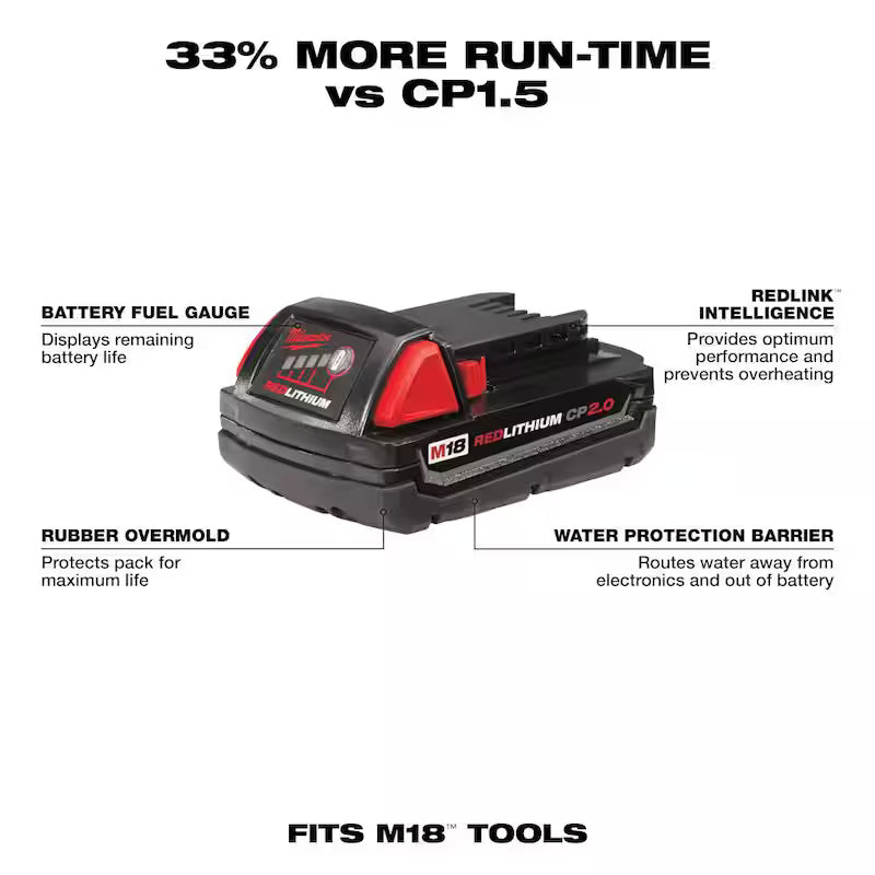 18V Lithium-Ion Brushless Cordless Compact Drill/Impact Combo Kit 2-Tool E989820