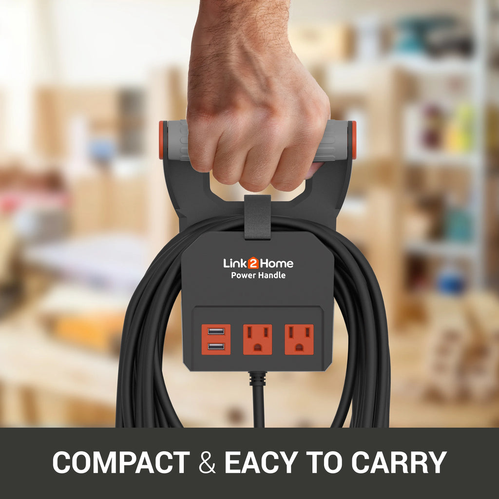 20 ft 14AWG 2 Outlets 15A Extension Cord Z1083