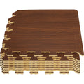 Wood Grain Interlocking Foam Floor Mats 12 x 12 Tiles I219626