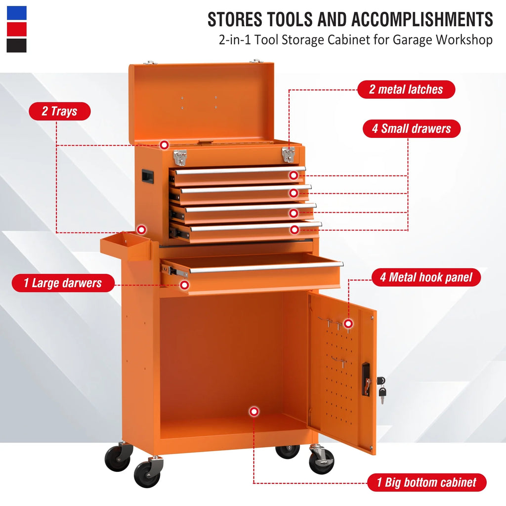 Black 5 Drawer Rolling Tool Chest X332085
