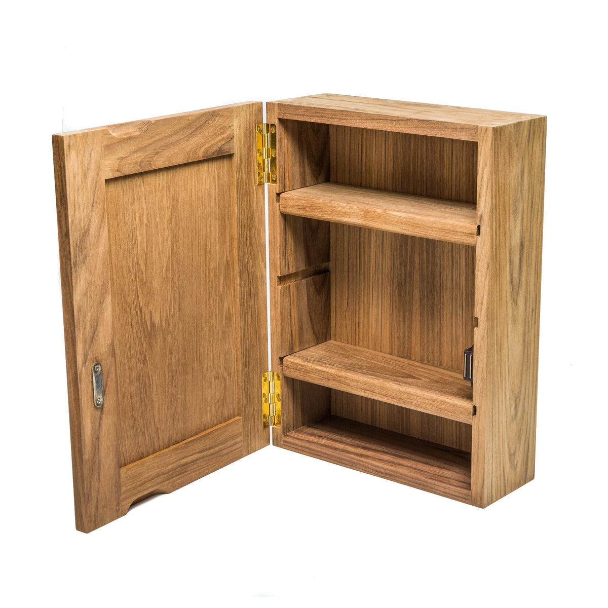 Solid Teak Mirrored Medicine Cabinet F5255