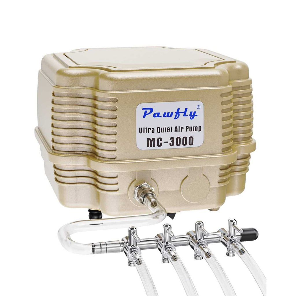 Adjustable Quiet Aquarium Air Pump with Multi-Port Air Flow Control Q39305