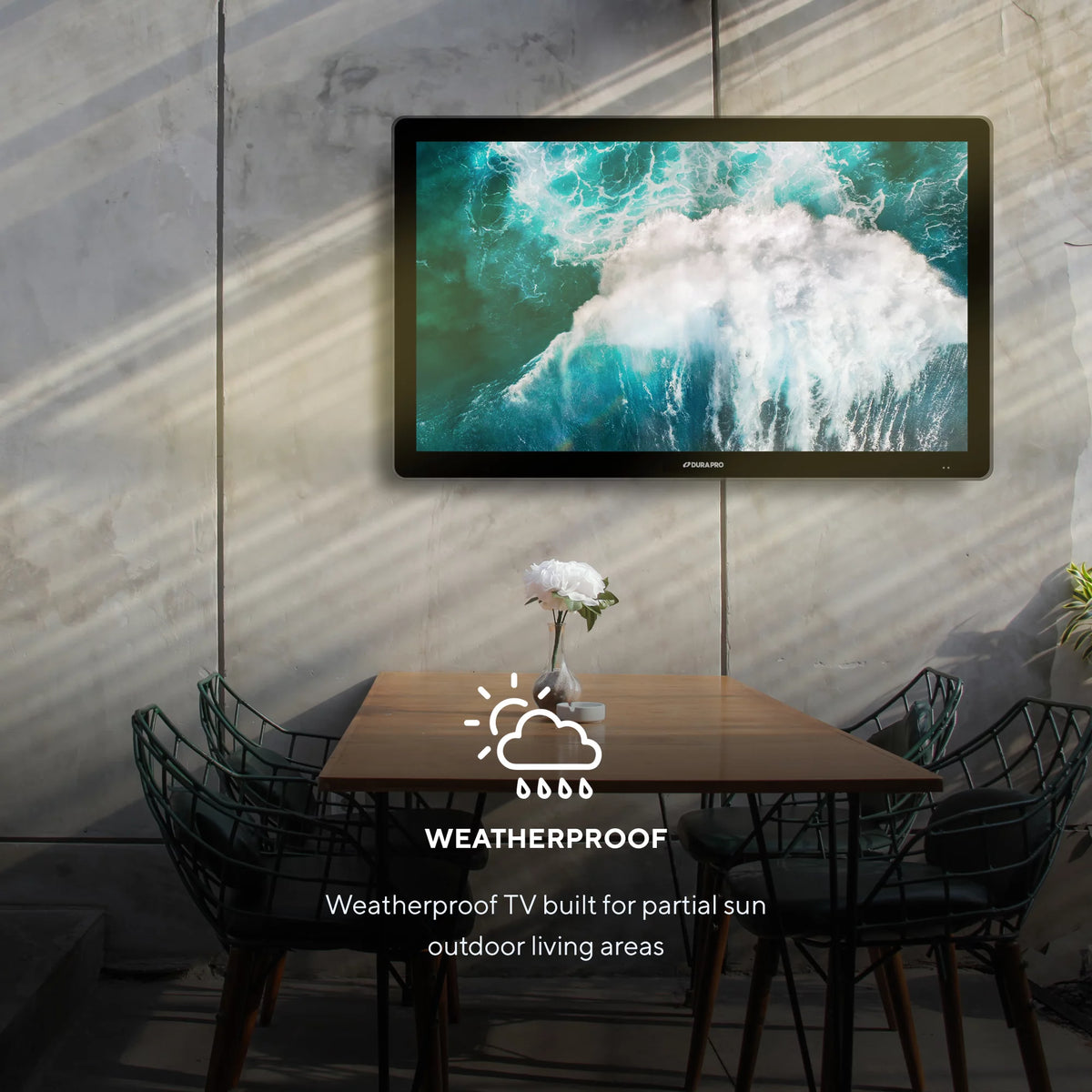 43 Outdoor Partial Shade 4K UHD LED TV with Waterproof Remote F42667