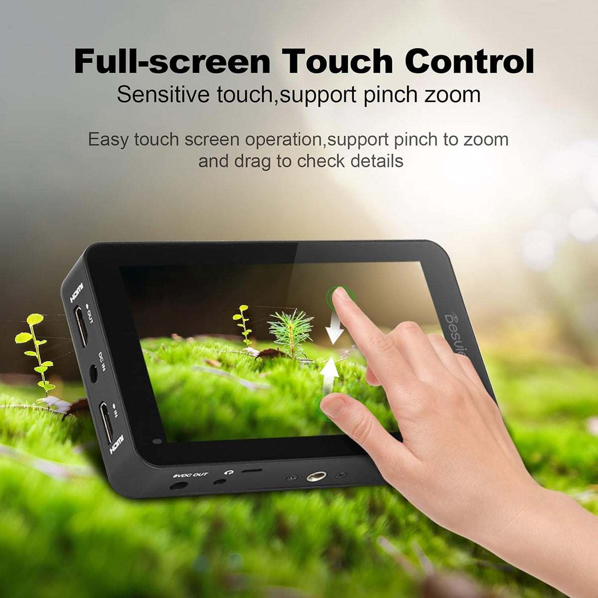 5.5 inch Touch Screen Camera Monitor 1920x1080 IPS 4K B7408