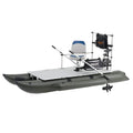 12.5ft Inflatable Pontoon Boat with 55LBS Trolling Motor L576467