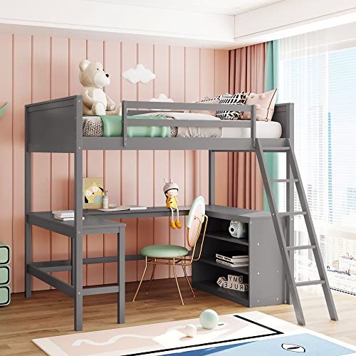 Espresso Twin Over Twin Bunk Bed with Trundle and 3 Drawers K103