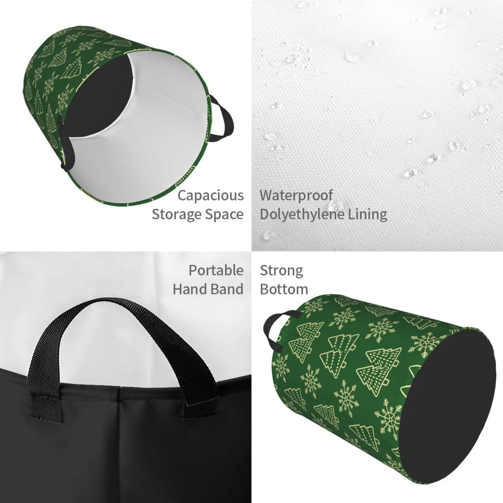 Waterproof Foldable Laundry Hamper with Handles T6136