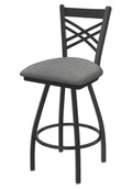 Swivel Bar Stool with Pewter Finish I988943