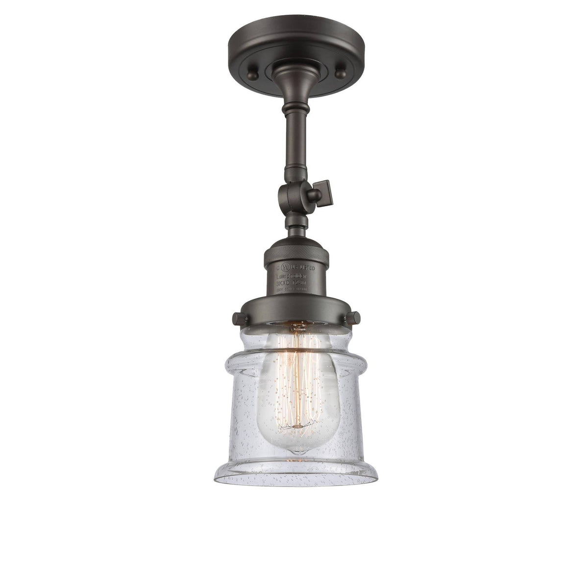 1 Light Semi Flush Mount F693
