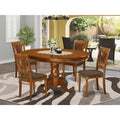 Dining Table Set with 18" Leaf and Chairs H8081