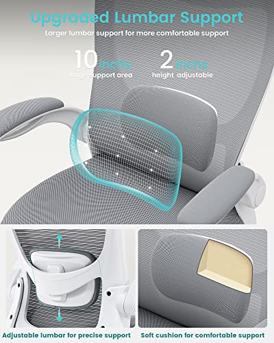 Black Ergonomic Mesh Office Chair with Lumbar Support A569