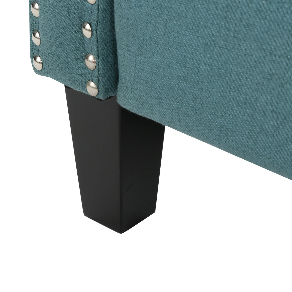Dark Teal Fabric Tufted Recliner C916