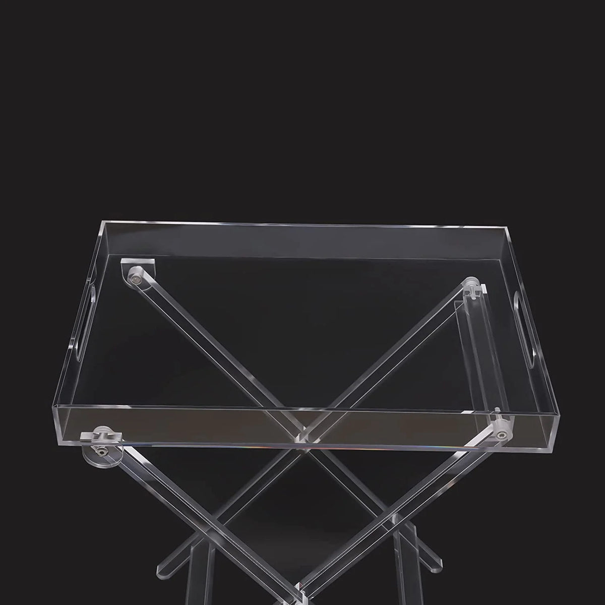 Clear Acrylic Folding Tray Table X7574