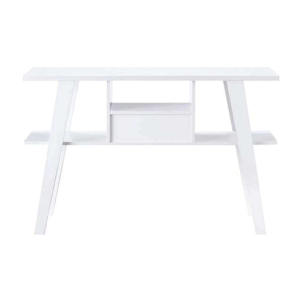White 1-Drawer Wood Console Table F2284