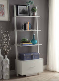 Ladder Bookcase with File Drawer J3153