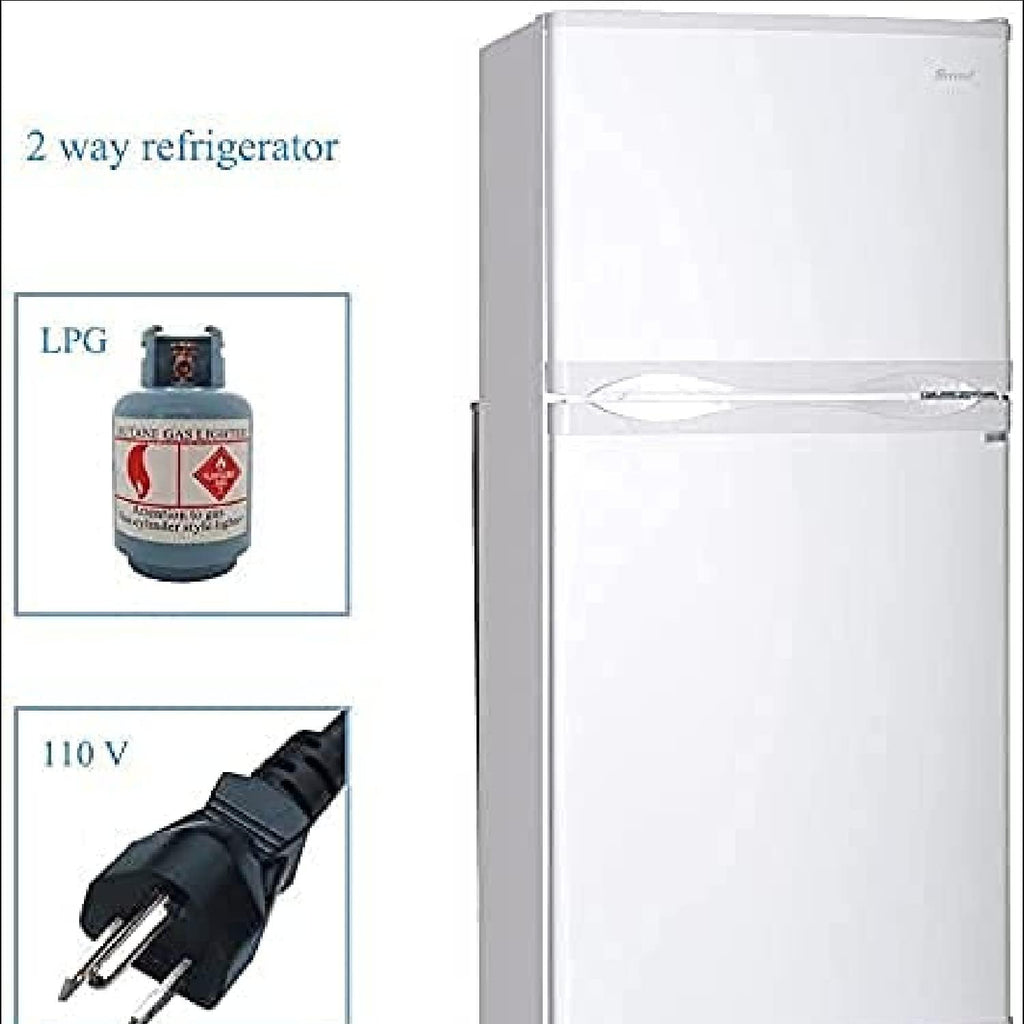Propane Refrigerator with Freezer 6.1 cu.ft White D932
