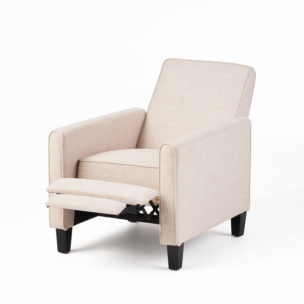 Navy Blue Fabric Recliner Set of 2 U6354