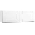 White 36x12 in. Shaker Wall Bridge Cabinet S473