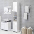 High Gloss White Chipboard Bathroom Cabinet U99070