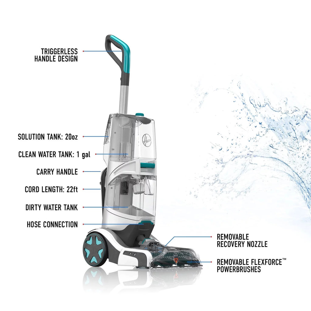 Upright Deep Carpet Cleaner Washer Scrubber & Shampooer Vacuum X243